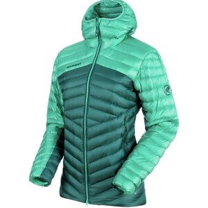 Mammut 800 Fill Down Broad Peak Jacket Two Tone Green Blue Size M